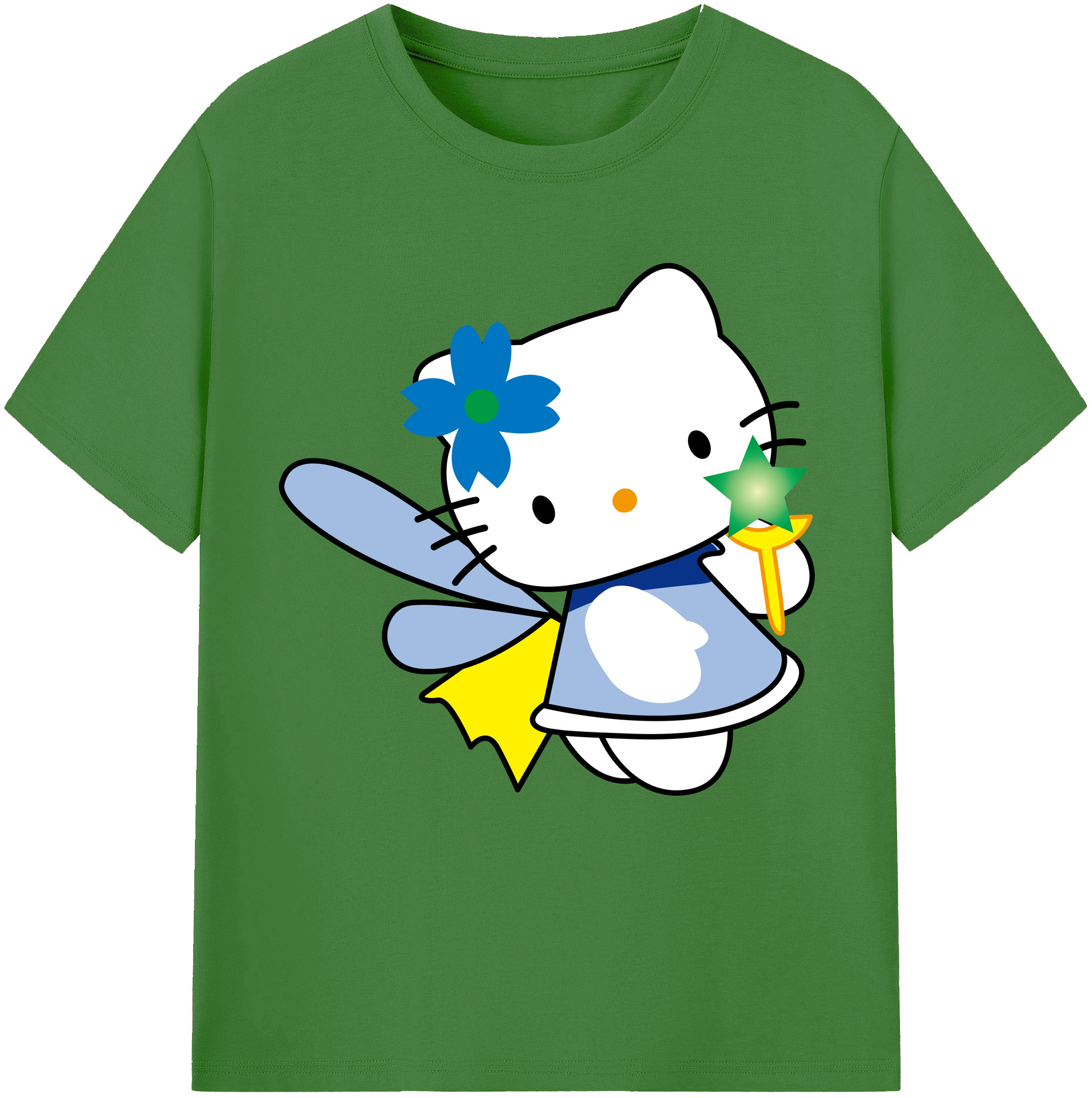 （画像用） Hello Kitty ハローキティ レディースカジュアルプリントTシャツ（綿100％）